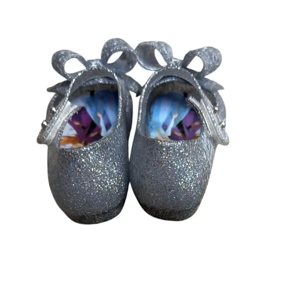 Mini Melissa x Frozen Jelly Shoes Maryjane Anna Elsa Toddler Size 11